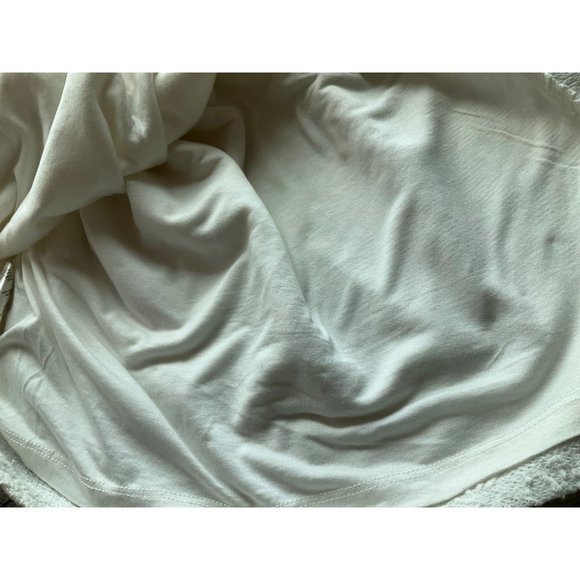 Anthropologie Women's Sz.XL Textured Knit Midi Dress White Cotton blend Bodycon - Picture 13 of 16